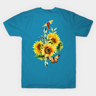 Sunflower Power Self-Empowerment T-shirts for Women! T-Shirt